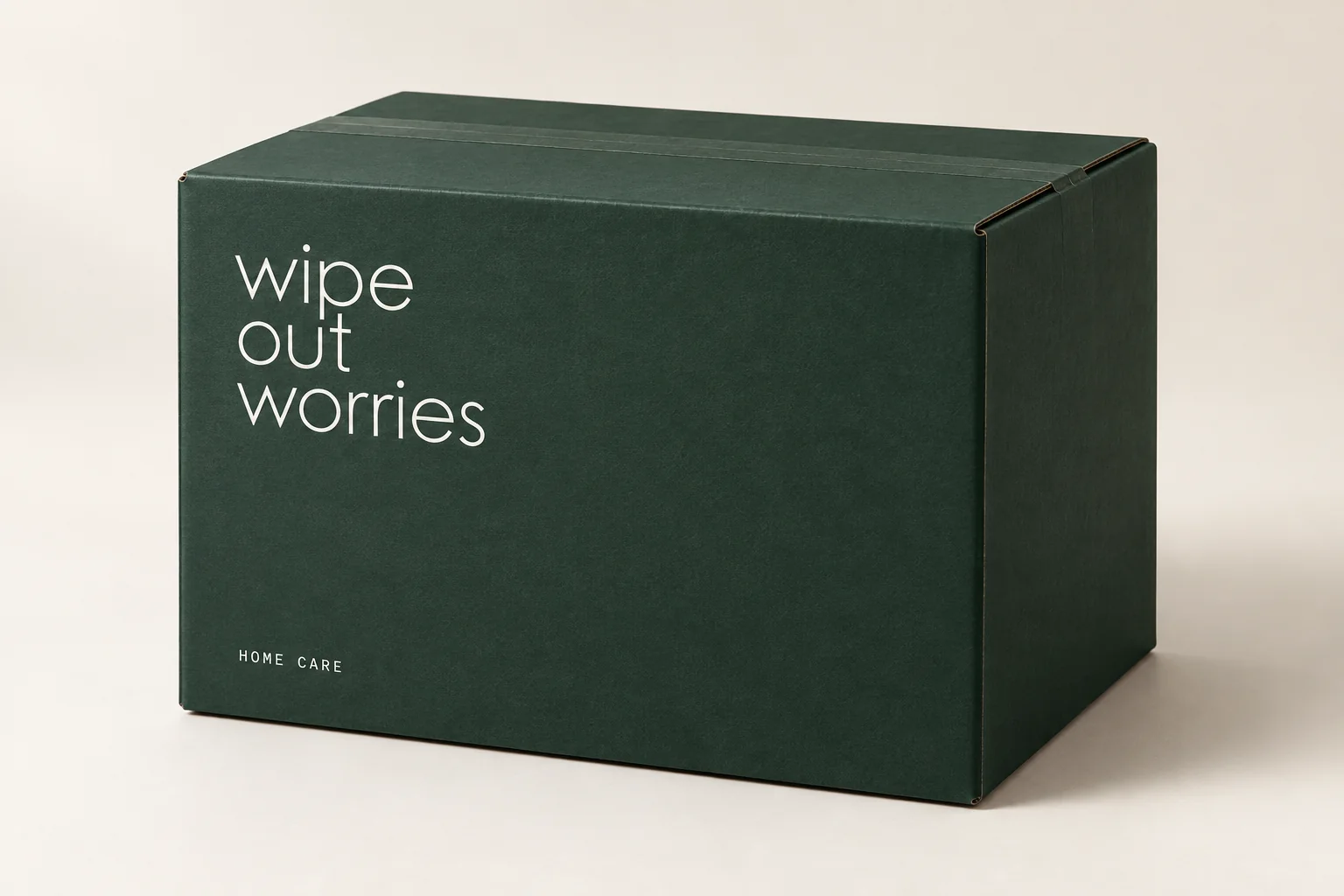 Cutia verde în care vin comenzile wipe out worries